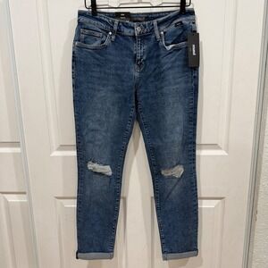 Mavi Ada Boyfriend Jeans Mid Ripped Recycle Blue W28 L29 M1020582085